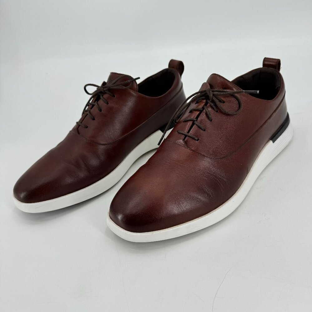Wolf and Shepherd Brown Leather Crossover Longwing Cushioned 10.5 Sneakers Shoes